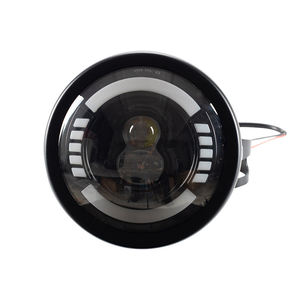 Étanche haute luminosité aluminium 5.75 pouces LED <span class=keywords><strong>moto</strong></span> lumière blanche avec support <span class=keywords><strong>phare</strong></span> rond clignotant feu stop - Product Image 1