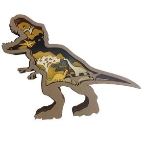 Statue d'animal en bois 3D multicouche de style <span class=keywords><strong>européen</strong></span>, licorne, artisanat, adaptée à la décoration de la maison, style de design moderne - Product Image 3