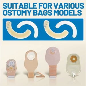 Tiras elásticas de barrera para ostomía, hidrocoloide de grado médico, adhesivo para la piel, cinta de barrera para ostomía, para bolsas de colostomía - Product Image 4