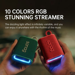 Sanag M13s Vải Âm Bass Mạnh Mẽ RGB IPX7 Không Thấm Nước Di Động Bluetooth Loa Không Dây Dệt Vải Hifi Loa Ngoài Trời - Product Image 4