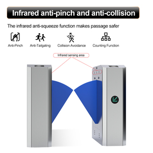 Showes Flap Barrier Gate với dấu vân tay cho ga tàu điện ngầm - Product Image 4