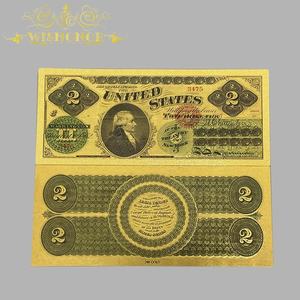 Neue 36 Arten Amerikanische Dollar-Banknoten in 24K Goldplattierung mit Patriotischem Thema und Rechteckiger Form für Sammler - Product Image 6