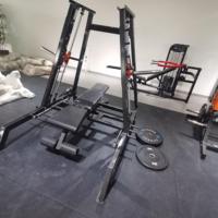 S & H Fitness Equipment Plaque Chargée Musculation Poitrine Presse Inclinaison Réglable Banc Presse Smith Machine