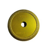 Meule diamantée abrasive personnalisée de 100 mm, finisseur à rainure en V de 5-25 mm pour marbre et granit, outil de dressage de bords HuaYu