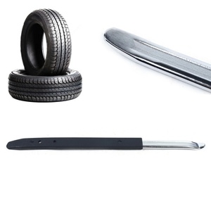 Outil de réparation de pneus en métal Nachee, levier de démontage de pneus 18 pouces avec protège-jante en <span class=keywords><strong>chaussette</strong></span>, argent/noir - Product Image 2