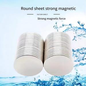 Lámina Magnética <span class=keywords><strong>Potente</strong></span> N35 N52, Materiales Magnéticos de Tierras Raras, Imanes de Neodimio, Imán Redondo Cilíndrico, Disco Magnético Pequeño - Product Image 6