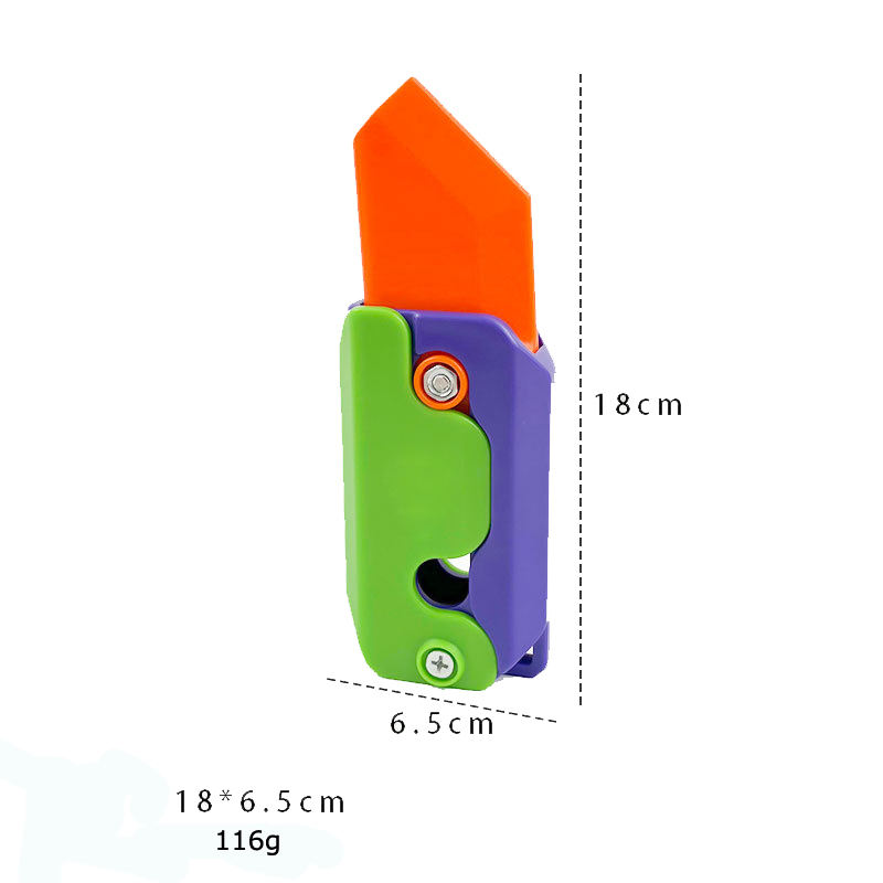 4 Pièces Couteau Fidget Toy,Fidgets Spinner Knife Sensory Toys,Jouet Fidget Cutter Impression 3D,Couteau Plastique Fidget Toys,Jouet Coupe Carotte,Parfait Pour Le TDAH, L'autismes