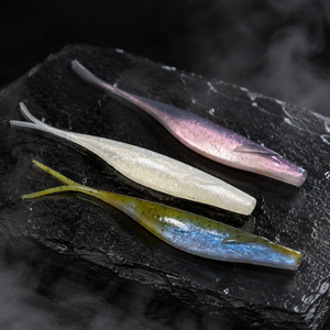 เหยื่อปลอมแบบนิ่ม 9.6 กรัม 5 นิ้ว ยี่ห้อ <span class=keywords><strong>Sakamata</strong></span> Shad รุ่น Japanese Fork Tail Fluke Lure สำหรับตกปลาแบส ใช้กับชุด Carolina Rig แบบ Heavy สำหรับตกปลาแบบ Swimming Pesca รุ่น HXS01 - Product Image 1