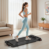 Tapis de marche pliable avec main courante et support pour téléphone, inclinaison à 3 niveaux, bande de 360x1000mm, moteur silencieux 1-12km/h, cadre en acier, usage domestique
