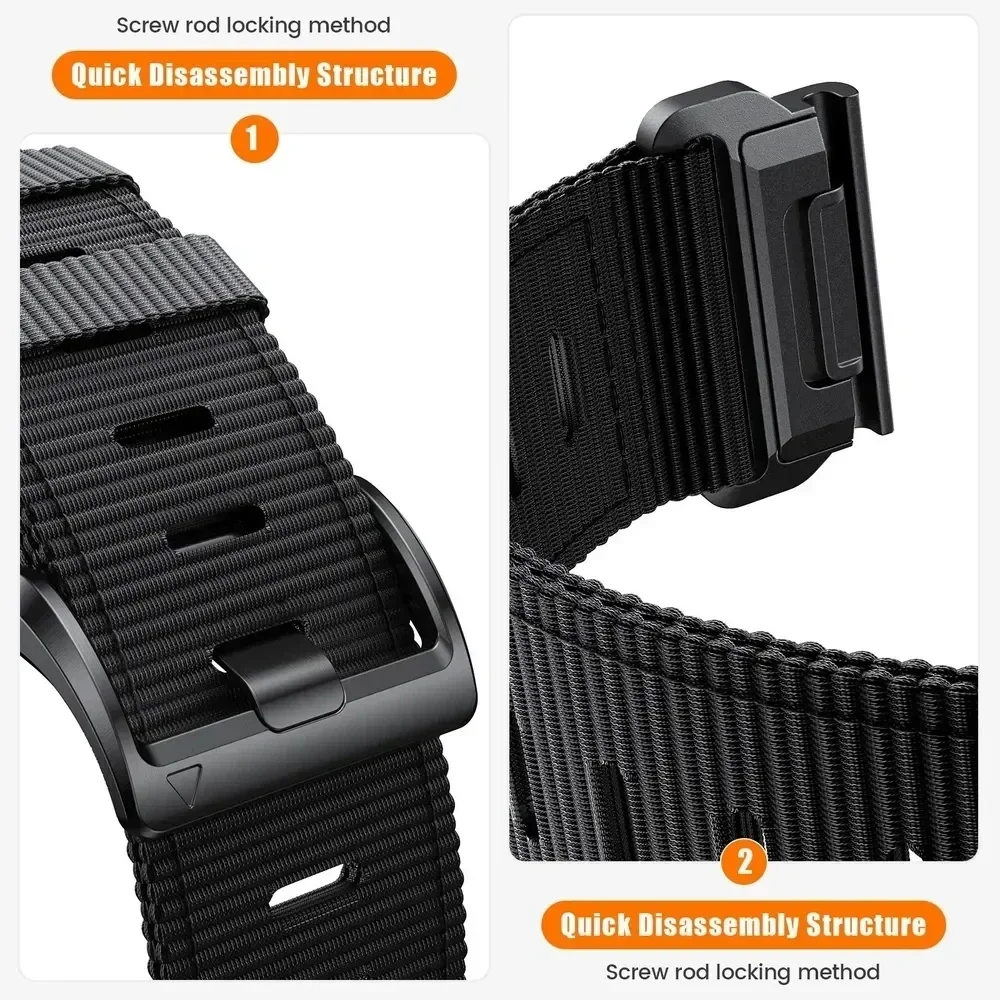 QuickFit Nylon 22mm 26mm Band For Garmin Fenix E 8 47mm 51mm 7 7X 6 6X 5 5X Plus Strap For Garmin Enduro 3/Epix Pro Gen Bracelet