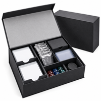 Boîte de collection TCG personnalisée, emballage en papier rigide de luxe avec compartiments pour cartes à collectionner, boosters, dés et accessoires