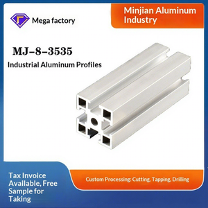 Tubo Cuadrado de Aleación de Aluminio Industrial 6063 de 35x35mm, Venta al Por Mayor de Fábrica, Diseño Moderno Anticorrosión para Apartamentos y Villas - Product Image 1