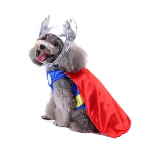 Pet Clothing For Dogs Christmas Decoration Dog Cute Puppy Dog Clothes Thor Model Design For Christmas Cosplay