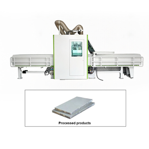 Machine de fraisage, perçage et chanfreinage à servomoteur 4 axes JUNDE 10KW pour panneaux en nid d'abeille en aluminium, fabrication de fenêtres/portes, 380V, 2300kg - Product Image 5