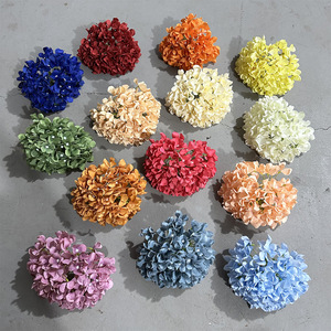 Yixuan Hydrangea Flower Head <b>Artificial</b> Flowers Silk Wedding Decorative <b>Wreath</b> 90 Piece DIY Home Decor - Product Image 2