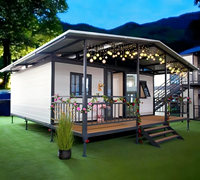 PuTian Mobiles Tiny House mit 2 Schlafzimmern, Faltbares Vorgefertigtes Haus, 20ft 40ft Luxuriöses Erweiterbares Containerhaus