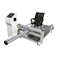 Máquina de Prueba de Durabilidad para Ruedas de Sillas de Oficina, Probador de Fatiga para Ruedas de Sillas, Máquina de Prueba de Desgaste por Rodadura para Ruedas de Sillas