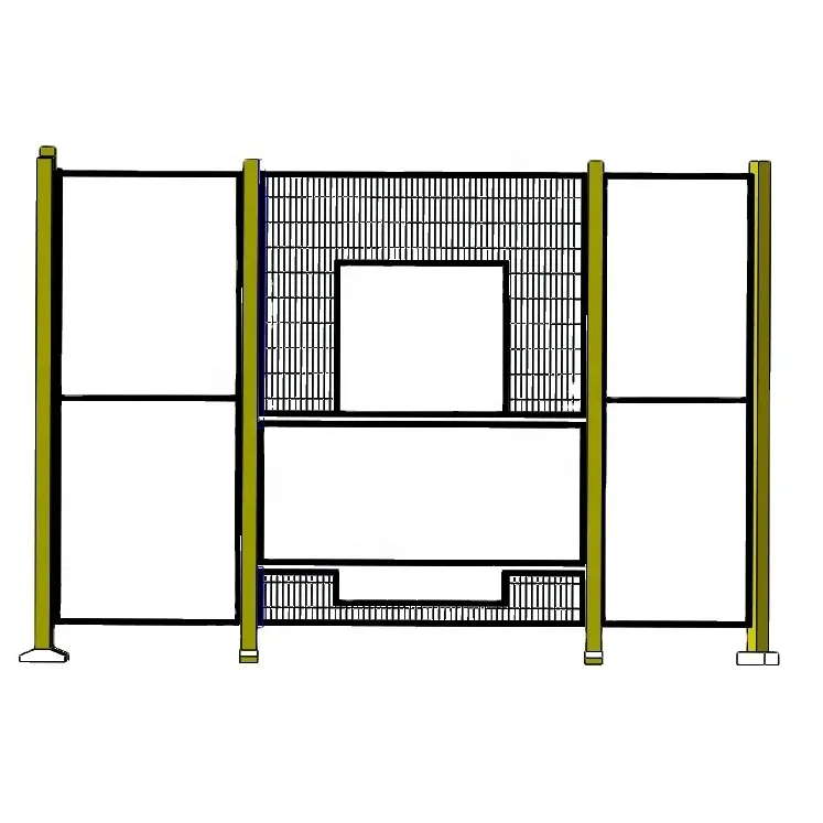 Zonas de soldadura robótica, protección de celdas de trabajo para máquina, protección perimetral