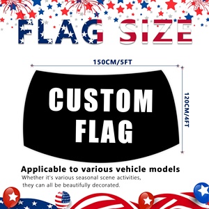 Funda para Capó de Coche con Logotipo Personalizado de Fábrica, Bandera Impresa Personalizada para Vehículo, Bandera para Capó, Publicidad para Equipos de Rugby/Fútbol al Aire Libre, Decoración para Auto - Product Image 2