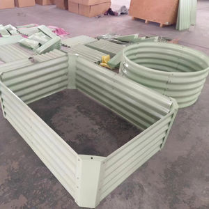 Galvanisé enduit de poudre bon marché extérieur grand jardinière potager surélevé lit de jardin - Product Image 1