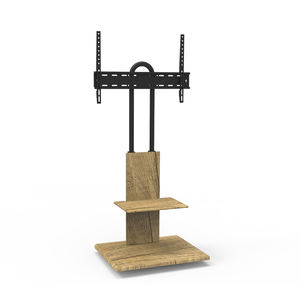 Support TV au sol noir de la série Classic pour MAX VESA 600*400 mm avec support réglable en hauteur et étagère pour <span class=keywords><strong>DVD</strong></span> pour téléviseurs de 70 pouces - Product Image 5