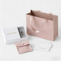 Boîte à bijoux en carton imperméable réutilisable de haute qualité Youen avec sac en papier pour colliers et bagues