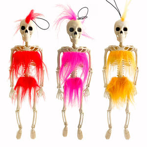 Dekorasi Pesta rumah hantu Lucu kerangka Halloween badut plastik seluruh tubuh realistis - Product Image 3