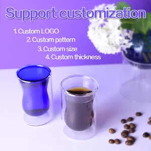 Cam gözlük kahve fincan çay bardağı çift duvarlı bardak termal bardak bardak için türk kahve kupa