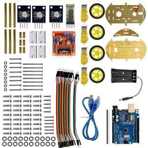 Kit de Coche Robótico DIY OKY5018, Kit de Iniciación con Señales de Giro, Kit de Coche Educativo de Programación - Product Image 3