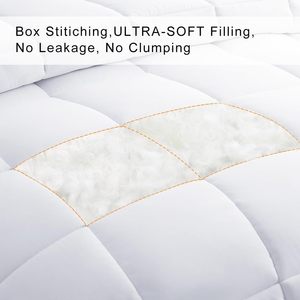 Hotel <b>Bedding</b> Comforter Duvet Insert - Quilted Comforter with Corner Tabs Hotel - Product Image 3