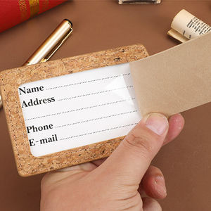 Etiquetas de Equipaje Personalizadas con Logotipo, Etiquetas de Corcho para Maletas, Etiquetas de Identificación para Maletas de Viaje - Product Image 3