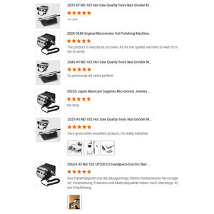 2028 Micromotor อุปกรณ์ทำเล็บมือเครื่องเจาะเล็บ G5 UP200แบบมืออาชีพปากกาแกะสลักแม่นยำสำหรับเครื่องประดับ - Product Image 4