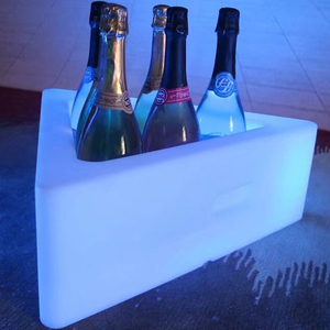 Seau à whisky décoratif rectangulaire lumineux RGB pour table de pub, lampe de nuit, refroidisseur de bière, décoration de bar, baril à glace artistique - Product Image 2