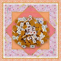 Ensemble de Mahjong Américain en Gros, 160 Tuiles, Motifs Dragon, Joker, Poisson, Design Traditionnel, Collection SOAP BAM CRAK