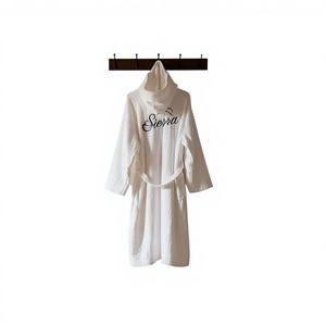 Albornoz de Algodón Turco Tejido de 4 Capas, Ecológico y de Secado Rápido - Product Image 1