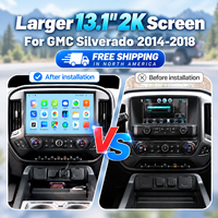 Radio Stereo Mobil Android Kontrol Setir 13.1 Inci Untuk Chevrolet Silverado GMC Sierra 2014-2018 Sistem Audio Kendaraan