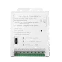 Nueva Fuente de Alimentación Conmutada de Plástico de 12V a 15V 10A 8CH para Cámara de Seguridad, Luz LED
