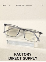 Lunettes carrées photochromiques pour hommes, nouvelle collection, monture noire classique et simple, ultra-légères, amincissantes, tendance diamant