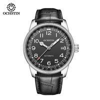 Montres de luxe OCHSTIN 7006 pour hommes, montres mécaniques automatiques, montres-bracelets de style business, horloge analogique masculine, bracelet en cuir et nylon