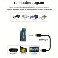 Adaptador N64 SNES GameCube a HDMI Plug & Play, Conversor 1080P con Salida de Audio para Consola Clásica en TV Moderna