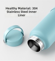 Bouteille d'eau isotherme classique portable en acier inoxydable avec revêtement mat en poudre, 650 ml, 1000 ml, 1150 ml, vente en gros Beauchy