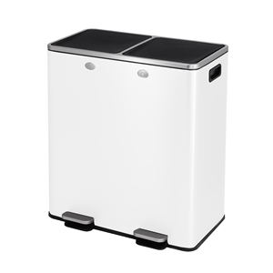 <span class=keywords><strong>Poubelle</strong></span> commerciale <span class=keywords><strong>60L</strong></span> Poubelles de cuisine à pédale Recyclage <span class=keywords><strong>Double</strong></span> compartiments Poubelles de 13 gallons avec couvercles - Product Image 2