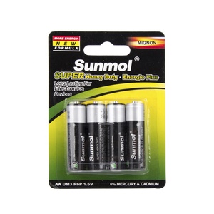 Sunmo เซลล์ R6 1.5V UM3คาร์บอนสังกะสีแบบแห้ง <span class=keywords><strong>AA</strong></span> สองเท่าจากผู้ผลิตในประเทศจีน - Product Image 3