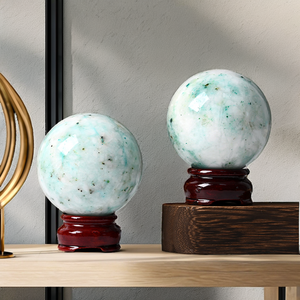Bola de Cristal Natural Pulida al por Mayor, Decoración de Escritorio para Hogar u Oficina con Tema de Ángel Feng Shui, Incluye Base, Atrae la Riqueza - Product Image 2