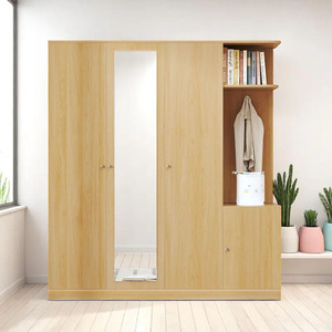 <span class=keywords><strong>Armadio</strong></span> in Legno a Tre Ante con Specchio Personalizzato per Ragazze, Guardaroba Doppio per Vestiti - Product Image 3