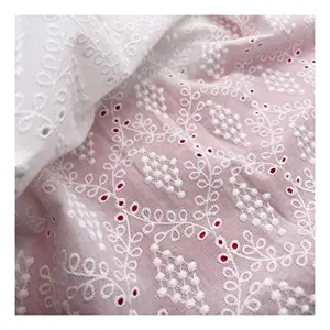 100% coton poinçon 2023 nouveau tissu de broderie design