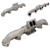 Collecteur d'échappement sur mesure en 3 pièces, pièces automobiles moulées sous pression, usinage CNC et fabrication de tôlerie OEM