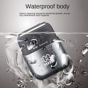 Mini rasoir électrique portable intelligent <span class=keywords><strong>Piqui</strong></span> transfrontalier avec écran LED, charge rapide, entièrement lavable pour les voyages masculins - Product Image 2