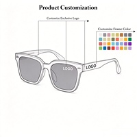 Nouvelles lunettes intelligentes à changement de couleur avec des verres carrés à monture large et élégante, ultra-légères, lunettes photochromiques pour presbytie