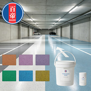 Pittura per Pavimenti Autolivellante in Sabbia di Quarzo Colorata Epossidica, Stucco Liquido Decorativo Senza Giunti per Terrazzo, Ideale per Garage - Product Image 3